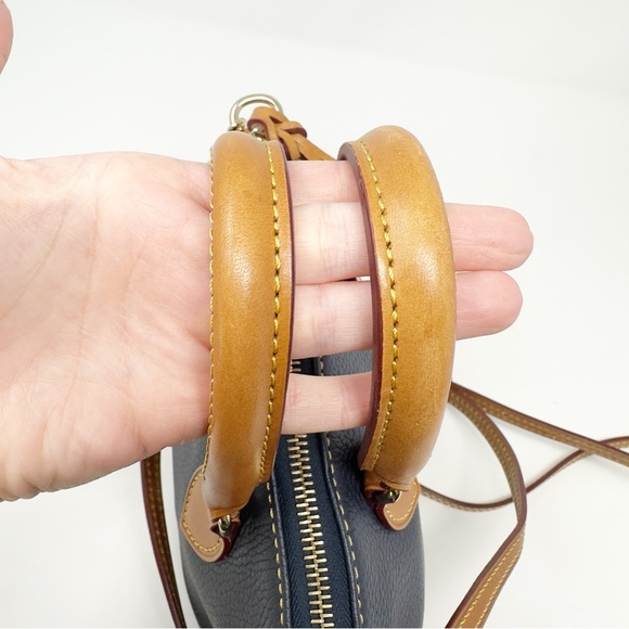 Dooney & Bourke Blue Leather Satchel Handbag - Picture 6 of 8